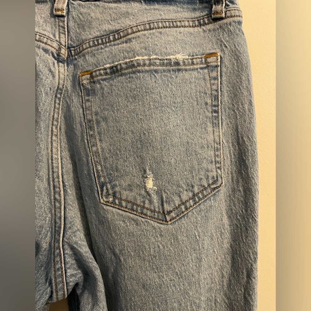 Abercrombie and Fitch The 90’s Ultra High Rise Distressed Straight Jean Size 30 - Picture 12 of 16